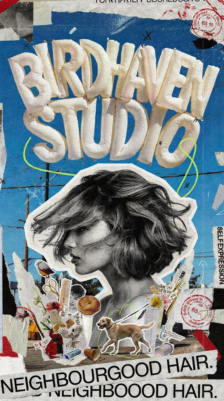 Original Birdhaven Studio neighbourhood collage